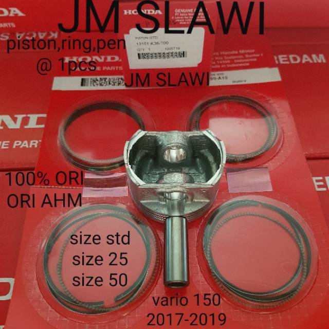 piston ring pen vario 150 2015 - 2019 ori ahm