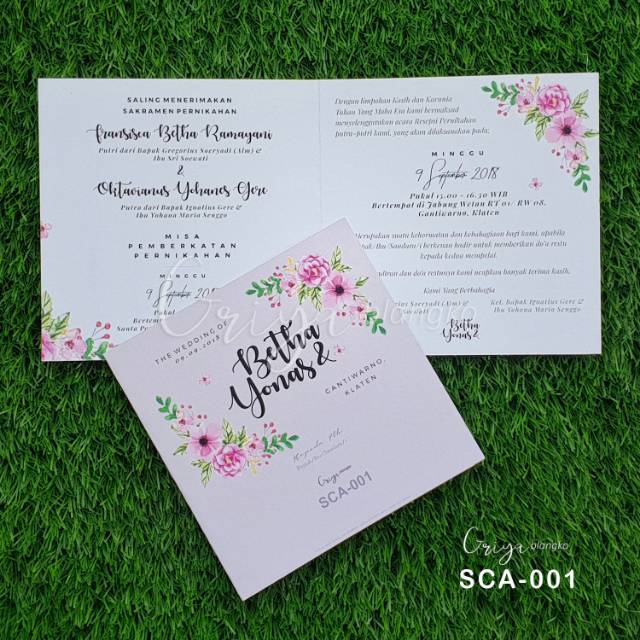 SCA-001 GRIYA CARD | UNDANGAN BLANKO MURAH | Blangko Undangan | Griya Blangko | Undangan Blangko Premium