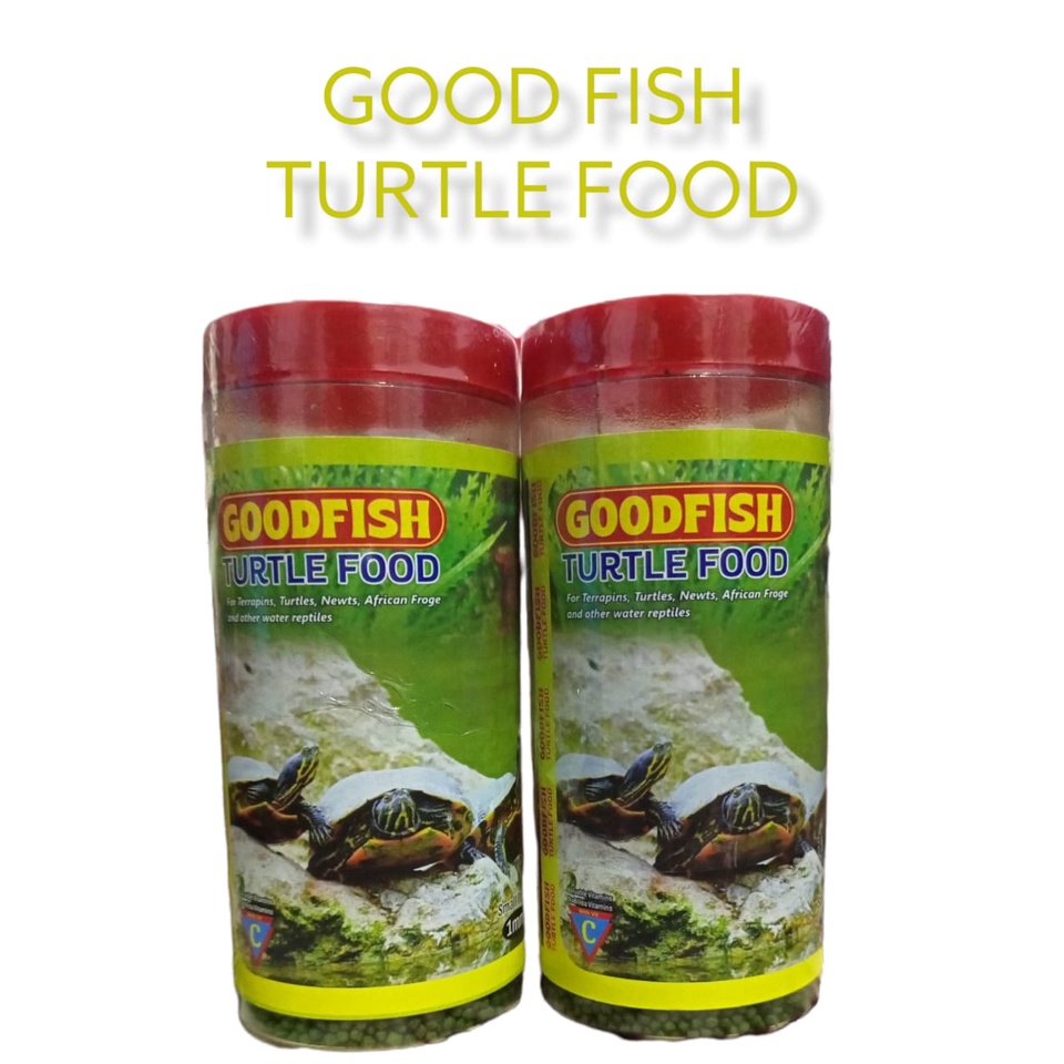 MAKANAN KURA KURA GOODFISH TURTLE FOOD 50 gram ukuran 1mm makanan anak kura kura