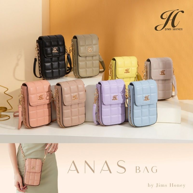 LOUISA MINI BAG JIMSHONEY ORIGINAL TAS SELEMPANG WANITA IMPORT FASHION REALPIC TAS HP POUCH HP COD