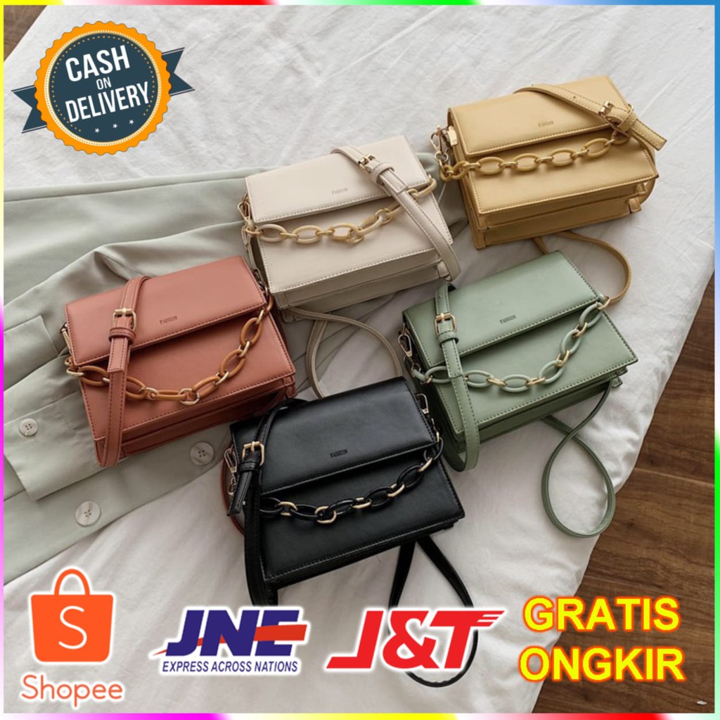 Tas Selempang Wanita Import Simple Style E5112/Tas Wanita Import/Tas Slingbag/Tas Bahu/Tas Handbag