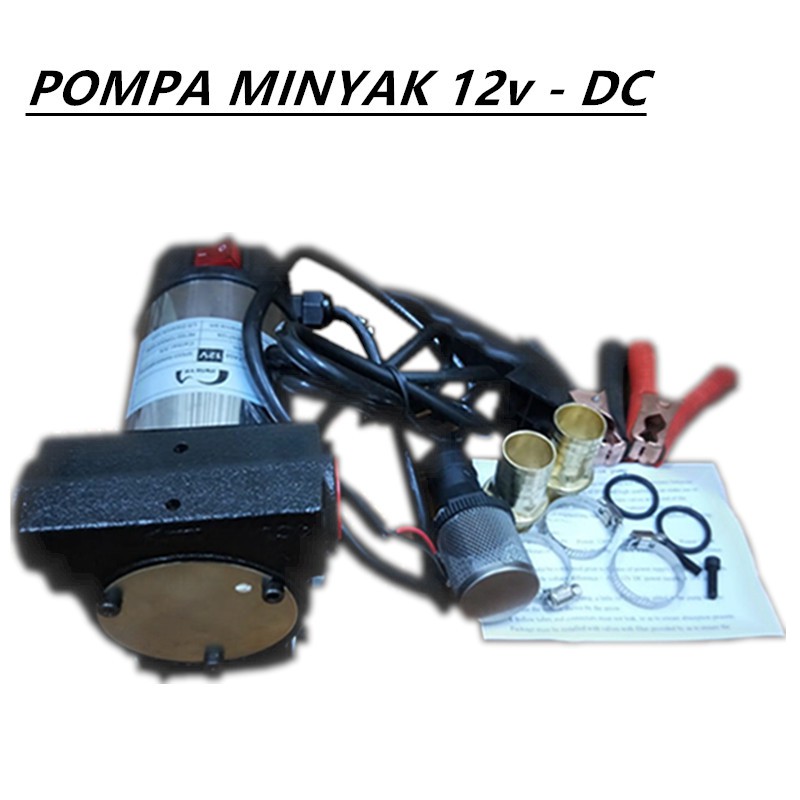 MAXPUMP POMPA MINYAK DC 12VOLT [Bayar Di Tempat] Pompa Bensin Minyak Diesel Oli Portable 12V Self Priming 40 L/min 120watt Pompa DC