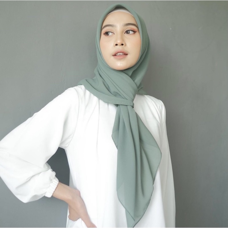 Jilbab Segiempat BELLA SQUARE hijab pollycotton kerudung murah