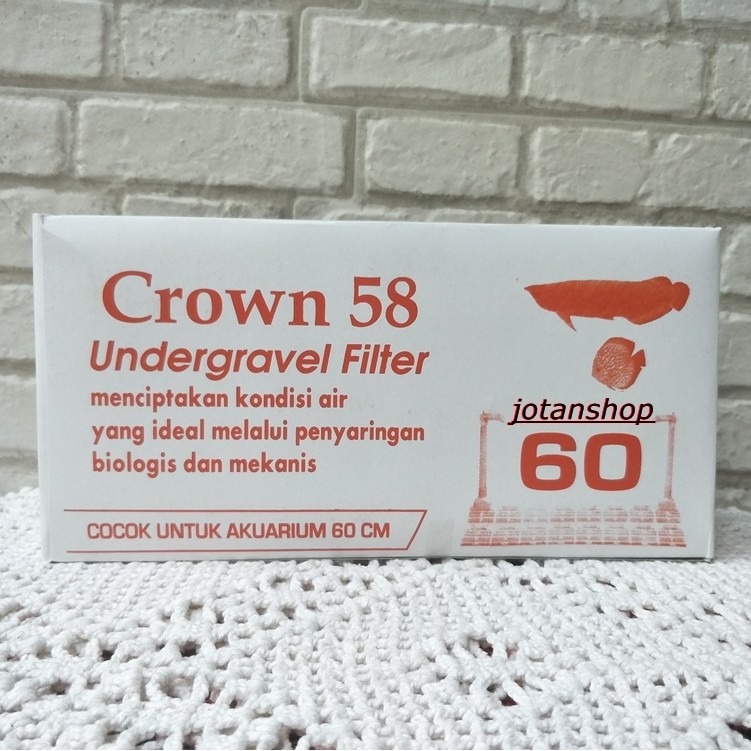 CROWN 60CM 60 CM undergravel under gravel filter dasar akuarium aquarium aquascape