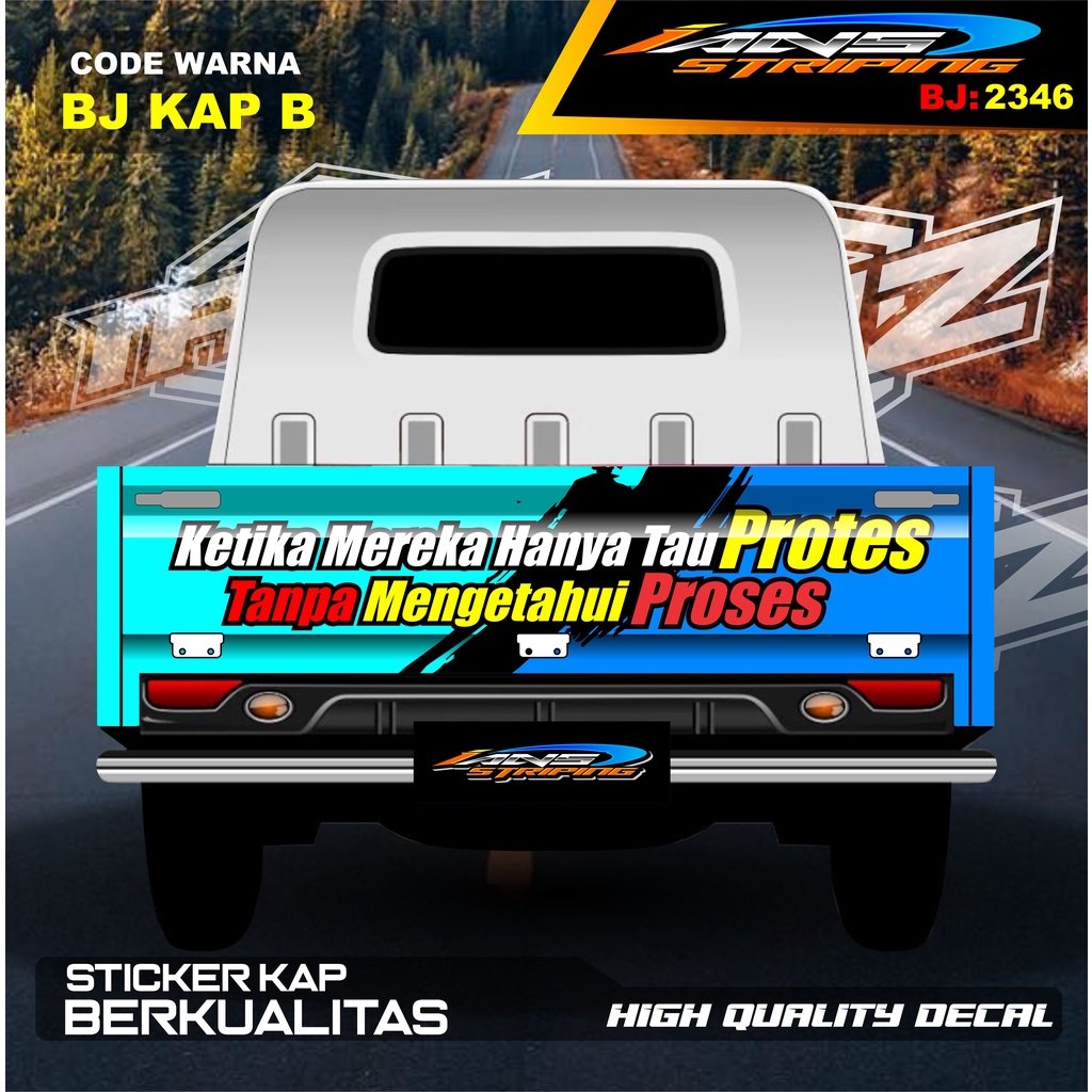 DECAL STIKER BAK BELAKANG GRANMAX / STICKER VARIASI GRANMAX PICK UP / DECAL STIKER CARRY PICK UP / STIKER VARIASI PICK UP L300
