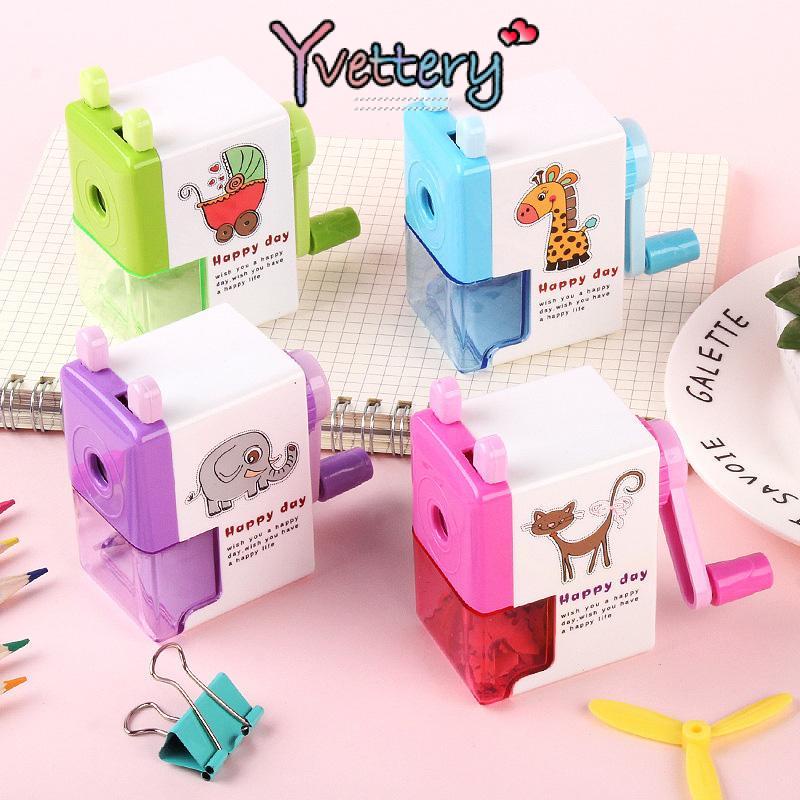 

❤️Alat Tulis Rautan Putar Meja Pencil Sharpener Electric Mini Karakter Alat Tulis Siswa Rautan Pensil Lubang Tunggal Yang Kreatif Dan Hemat Tenaga Kerja Murah yy