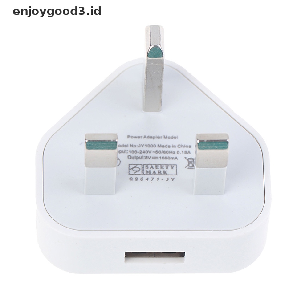 (Rready Stock) Adaptor Charger 1 Port USB 3 Pin UK ORIGINAL