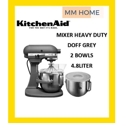 Kitchenaid Heavy Duty Mixer Grey 4.8Liter - 2 Bowl Garansi Resmi Sajidin73