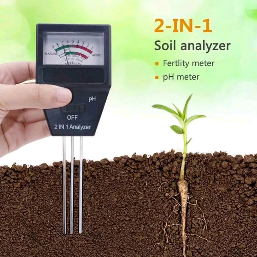 pH Meter Fertilizer Tester Soil Tester Alat ukur pH Tanah Kandungan Pupuk Tanah Kesuburan Tanah