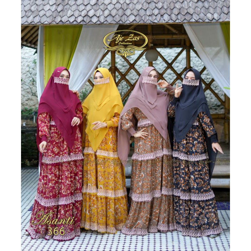 GAMIS MOTIF SET SYARI - ASANTI BY AJEZAS