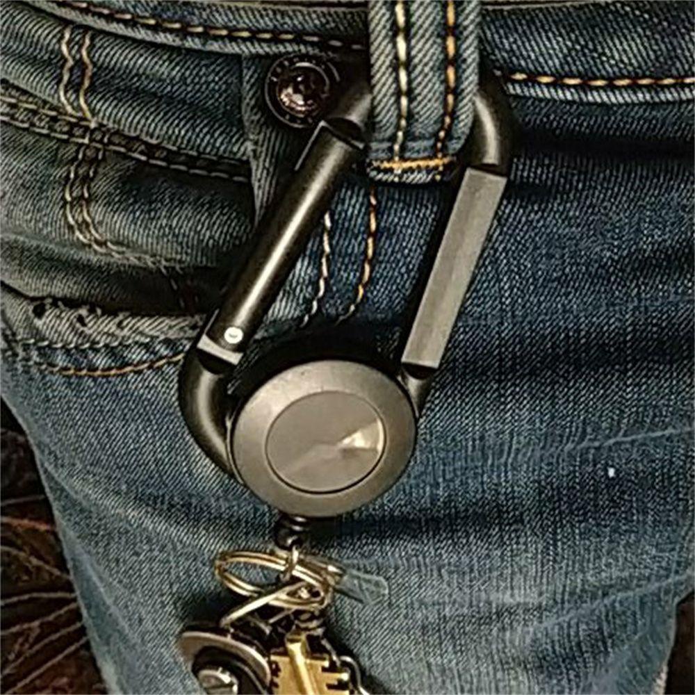 Nickolas1 ID Badge Holder Anti Hilang Gaya Baru Card Holder Klip ID Card Perawat Dokter Kartu Nama Name Card Holder