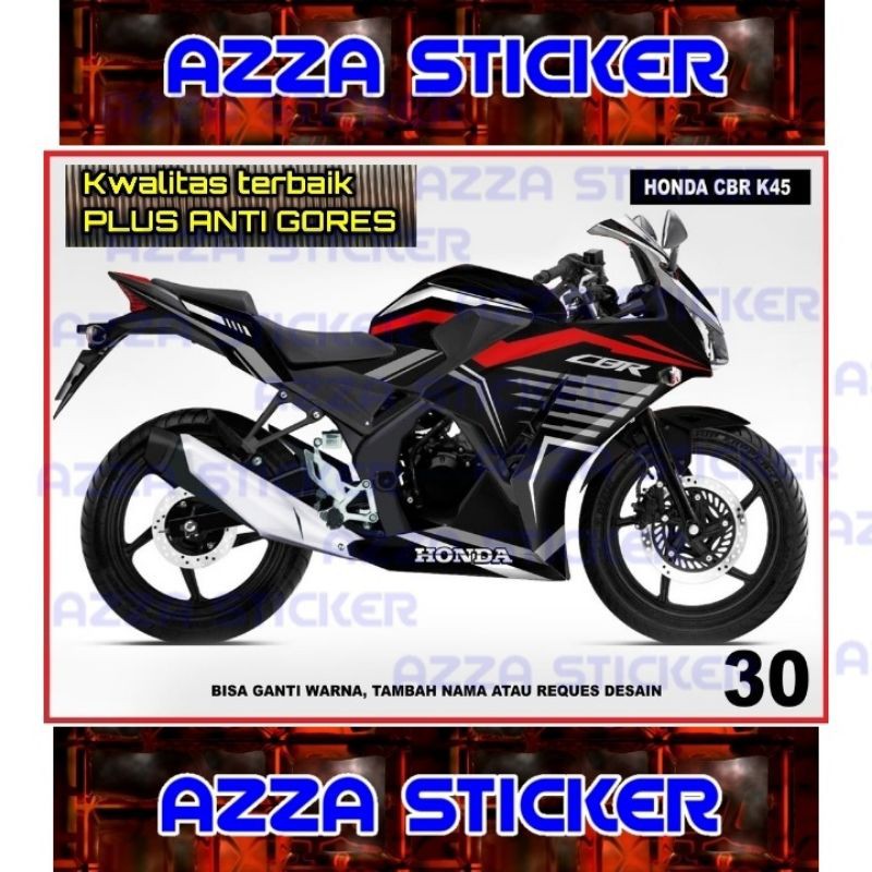 Sticker Striping Decal CBR150 K45 Full Body, Sticker Decal CBR150 K45 Full Body Decal CBR150 K45 30