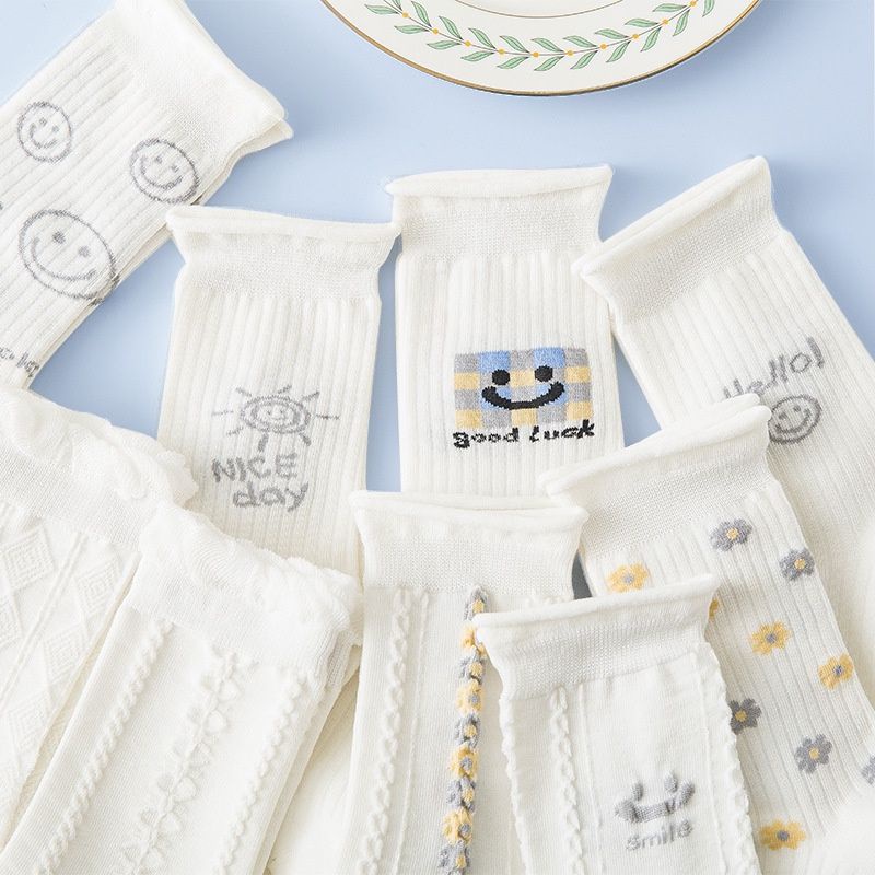 [COD] KAOS KAKI PUTIH PANJANG CUTE ALA KOREA IMPORT PREMIUM KAOS KAKI PUTIH DIATAS MATA KAKI MID SOCK KAOS KAKI WANITA RENDA