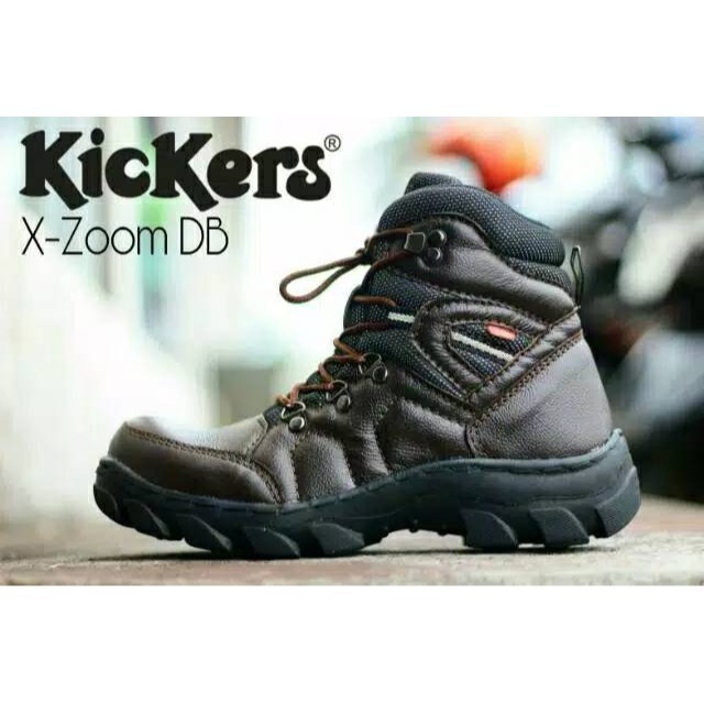 SEPATU BOOTS PRIA SEPATU SAFETY KICKERS X ZOOM KULIT ASLI ORIGINAL