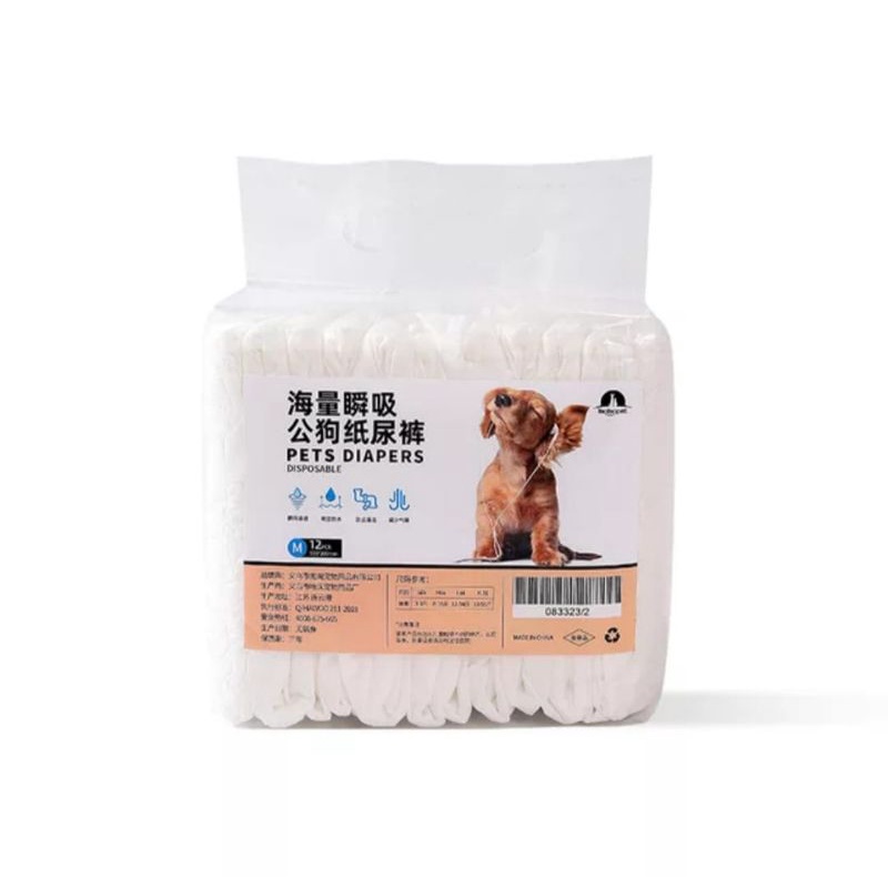 Pet Diapers Male Anjing Kucing, Pampers Popok Anjing Kucing Jantan