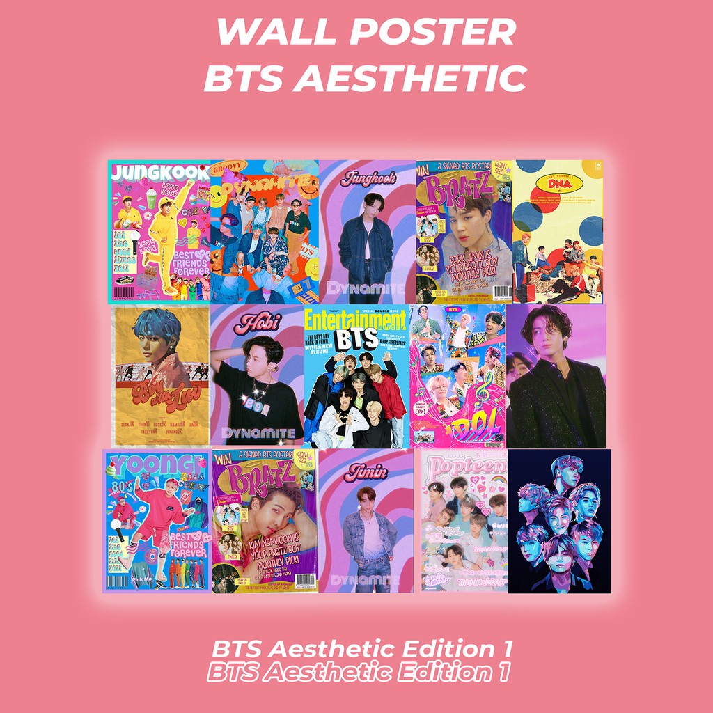 (15 Pcs) POSTER BTS AESTHETIC WALLPAPER EDITION 1