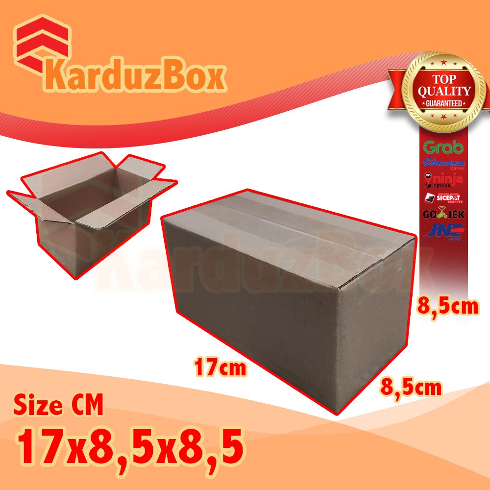 

17x8,5x8,5 kardus box packaging POLOS BARU