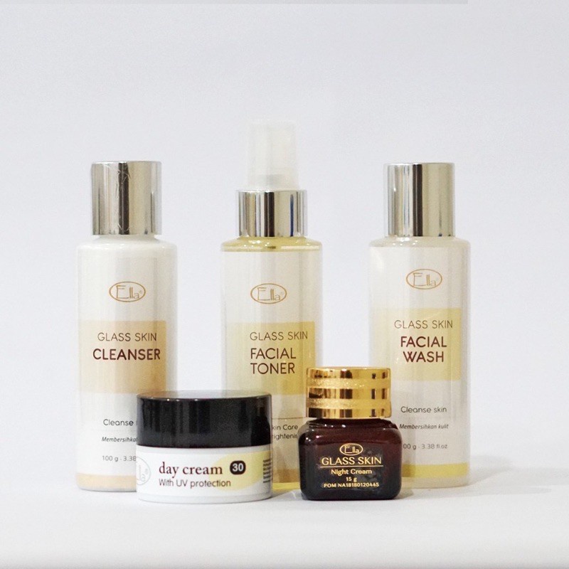 ELLA SKINCARE Paket Kombinasi Kulit Normal Komedo Bruntusan Jerawat Glowing Series