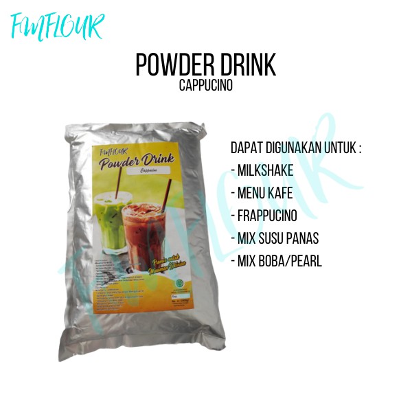 

Bubuk Minuman/ Powder Drink / Milk Shake / Frappucino Aneka Rasa Berat 1 KG