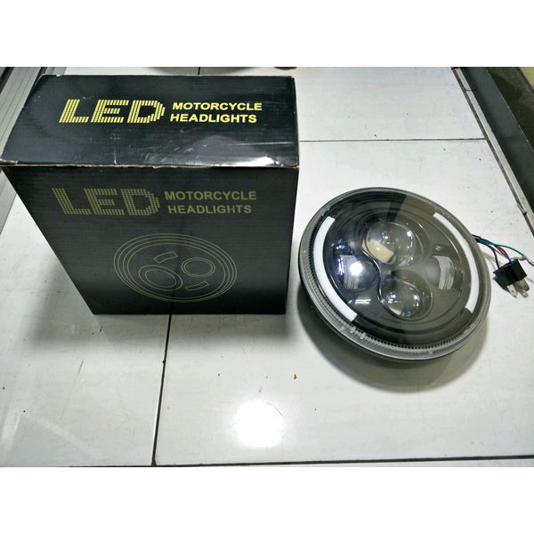 lampu LED Headlight daymaker 7inch
