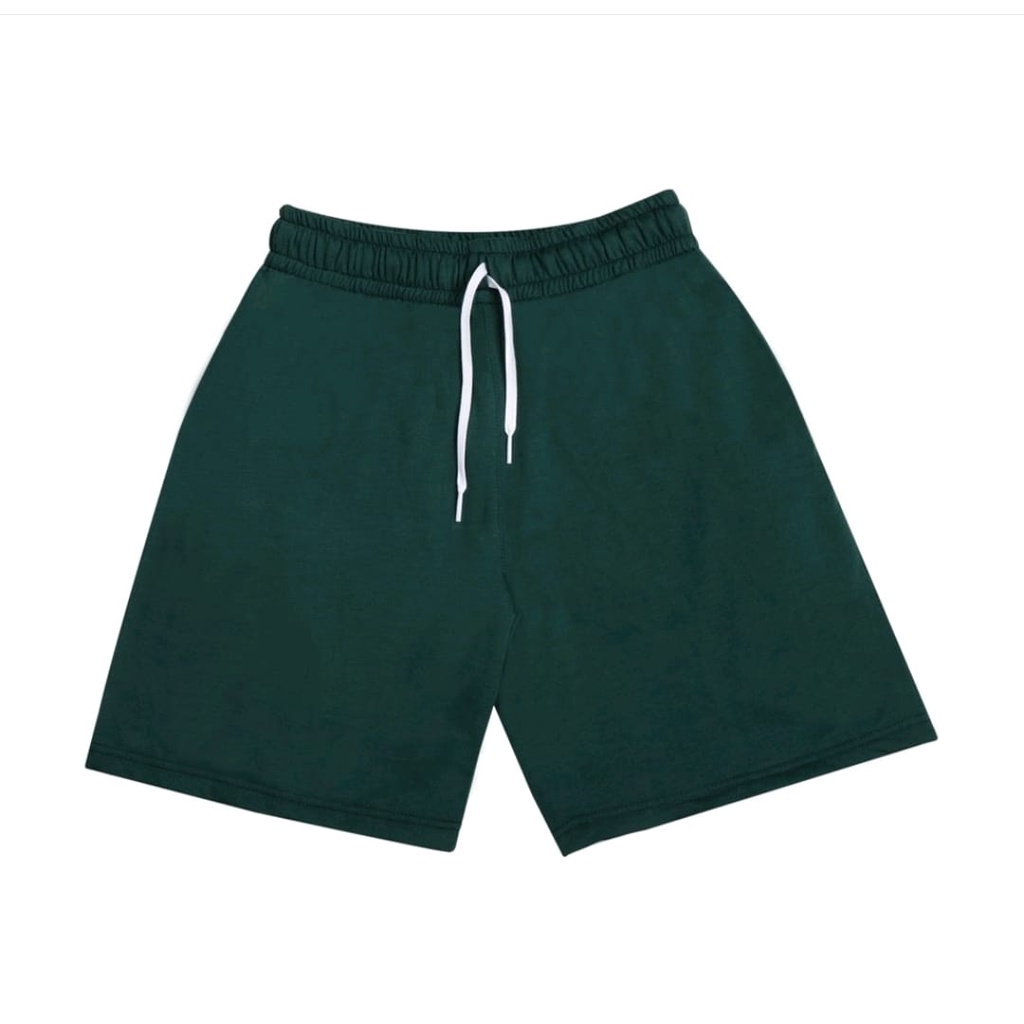 Rifle.co | Celana Pendek Pria Wanita | Boardshort | Boxer Warna Hijau Tua | Sweatpants hijau tua | Shortpants