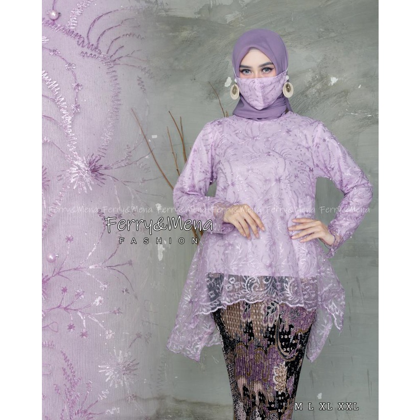 Kadai.baju / Kebaya tulle rinjani / kebaya wisuda / kebaya brukat / kebaya tille wisuda / kebaya favorite