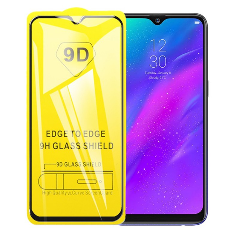 Tempered Glass 9D For Oppo A7 / Oppo A5s Tempered Glass Full Layar Full Cover Full Glue