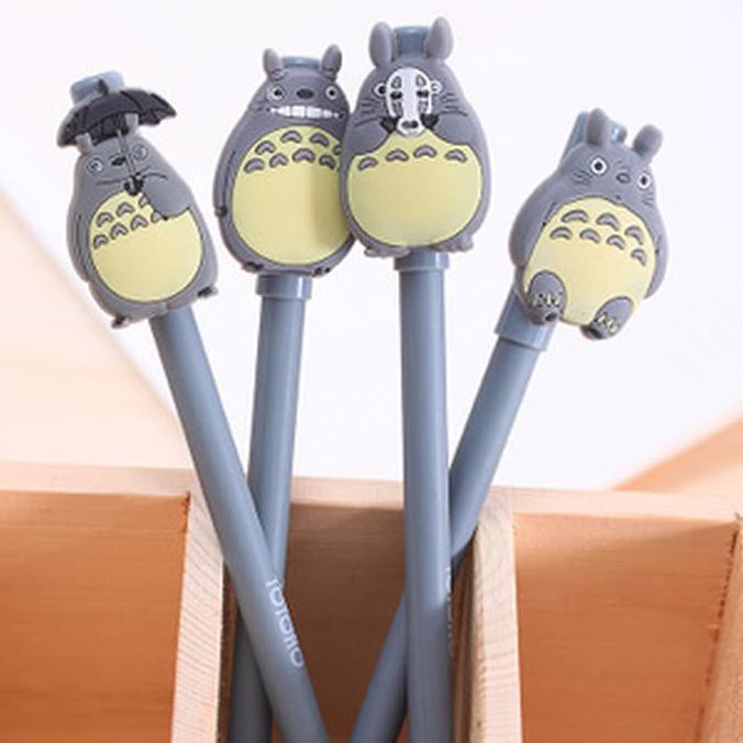 

Ready Stock Kak,,,Silahkan Order !!!! Keburu Habisss... Pen Gel Kartun Totoro Cute Grey Tebal 0.5Mm