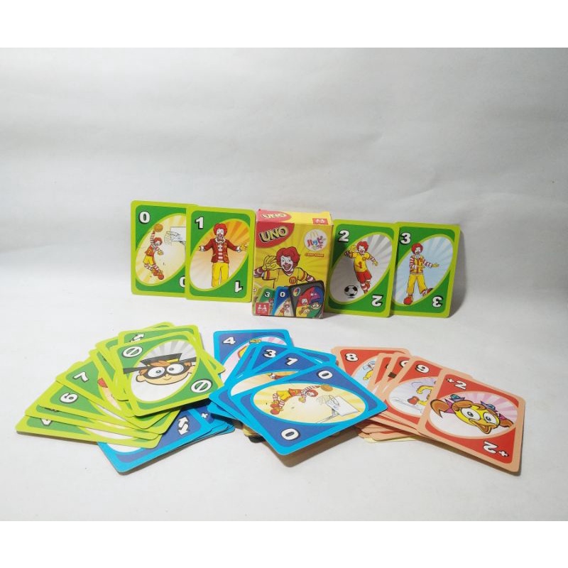 Maskot Kartu Uno Japanese Ronald Hamburglar Birdie Grimace Cards Happy Meal Mcdonalds Mcd Japan Jepa