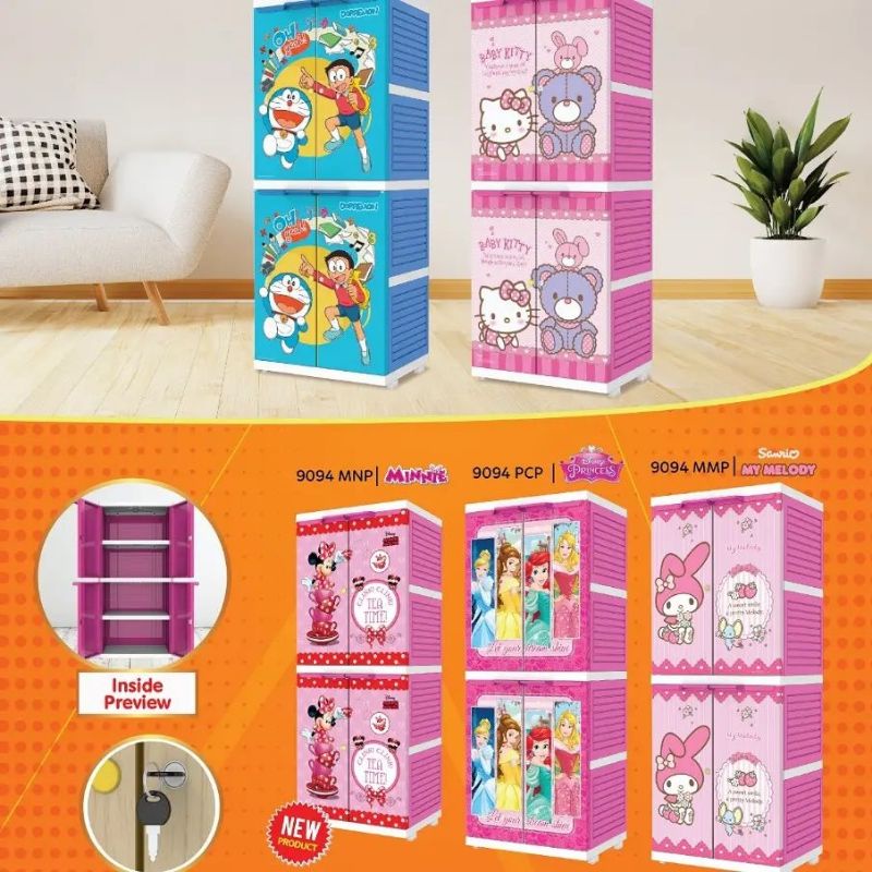 lemari plastik doraemon naiba