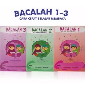 Bacalah Cara Cepat Belajar Membaca Jilid 1, 2 dan 3 / Buku Bacalah Jilid 1 / Jilid 2 / Jilid 3 / Buku AMM