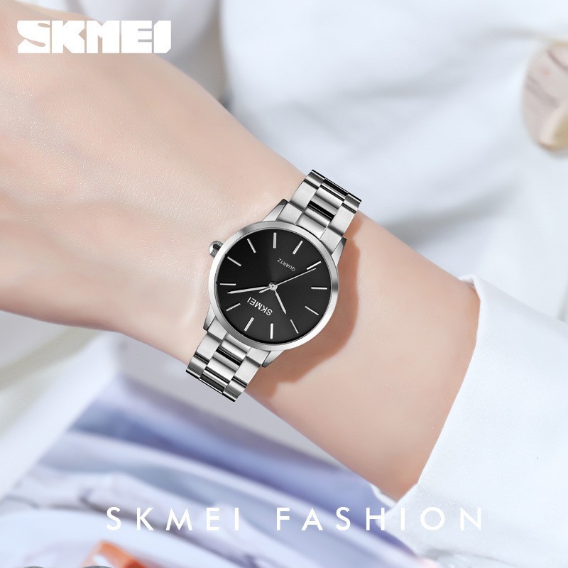 SKMEI 1694/1695 Jam Tangan Couple Analog Stainless Steel WK-SBY