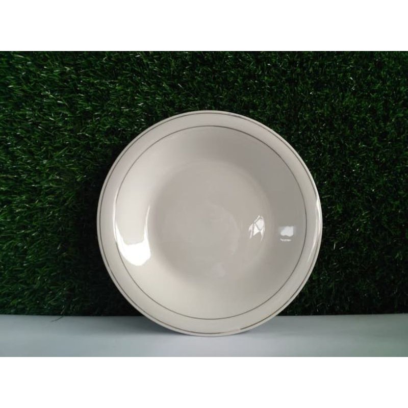 piring makan omega lis emas 9, 25'' isi 6 piece