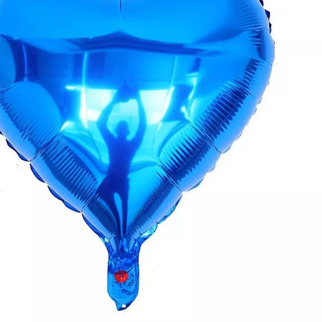 balon foil love / balon foil bentuk hati 40cm perpack isi 50