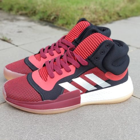 SEPATU BASKET ADIDAS MARQUEE BOOST RED BLACK
