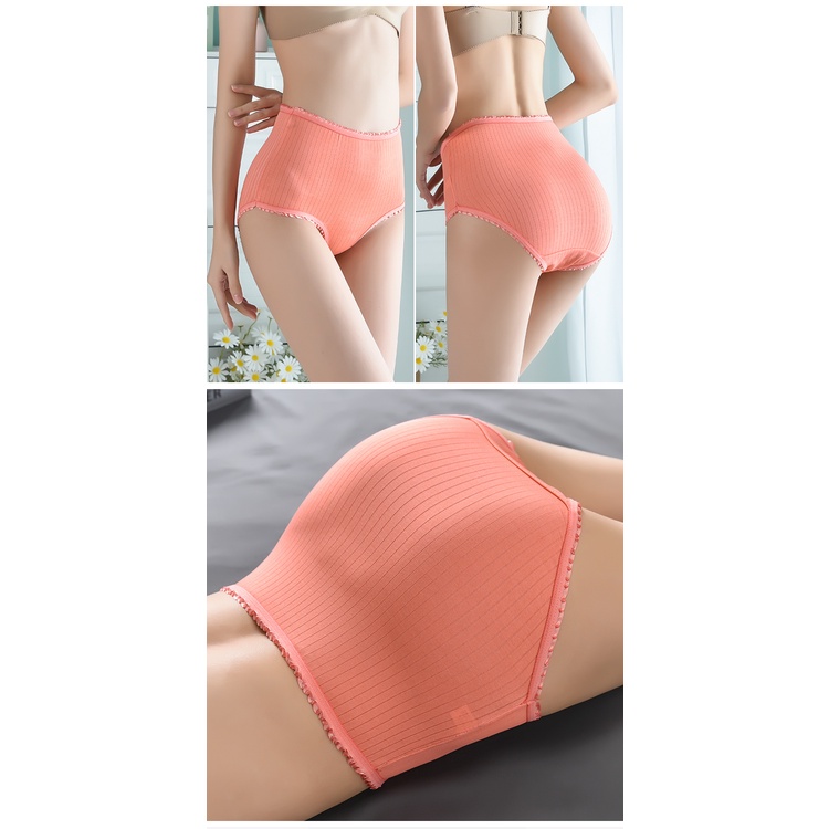 SEXYLADIES CD wanita tinggi pinggang celana dalam wanita highwaist celana dalam polos murah import