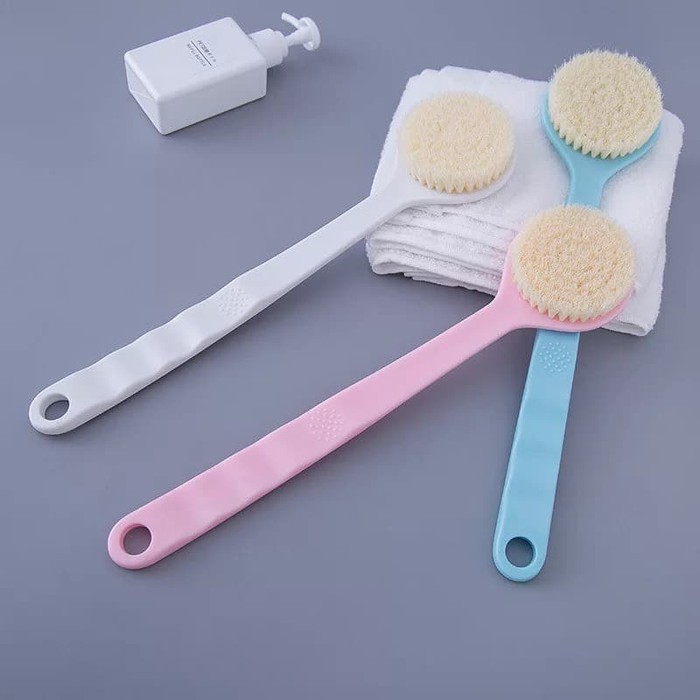 BODY MASSAGE BATH BRUSH 2in1 TONGKAT SIKAT PIJAT BRUSH PUNGGUNG MANDI