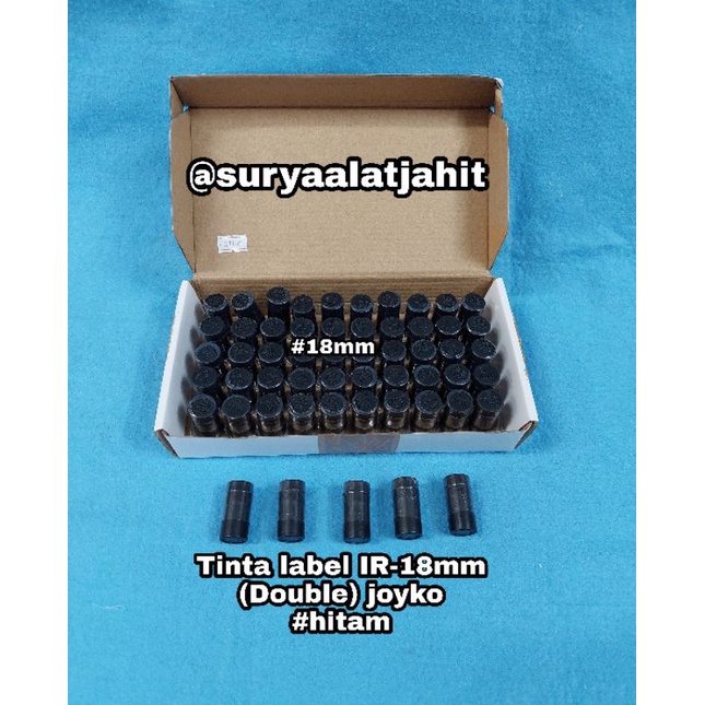 Tinta label Ink Roller IR-18mm (Double) joyko #hitam =rp.4.500/1pcs