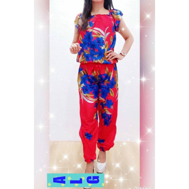 JUMPSUIT WANITA DEWASA BALI CELANA PANJANG