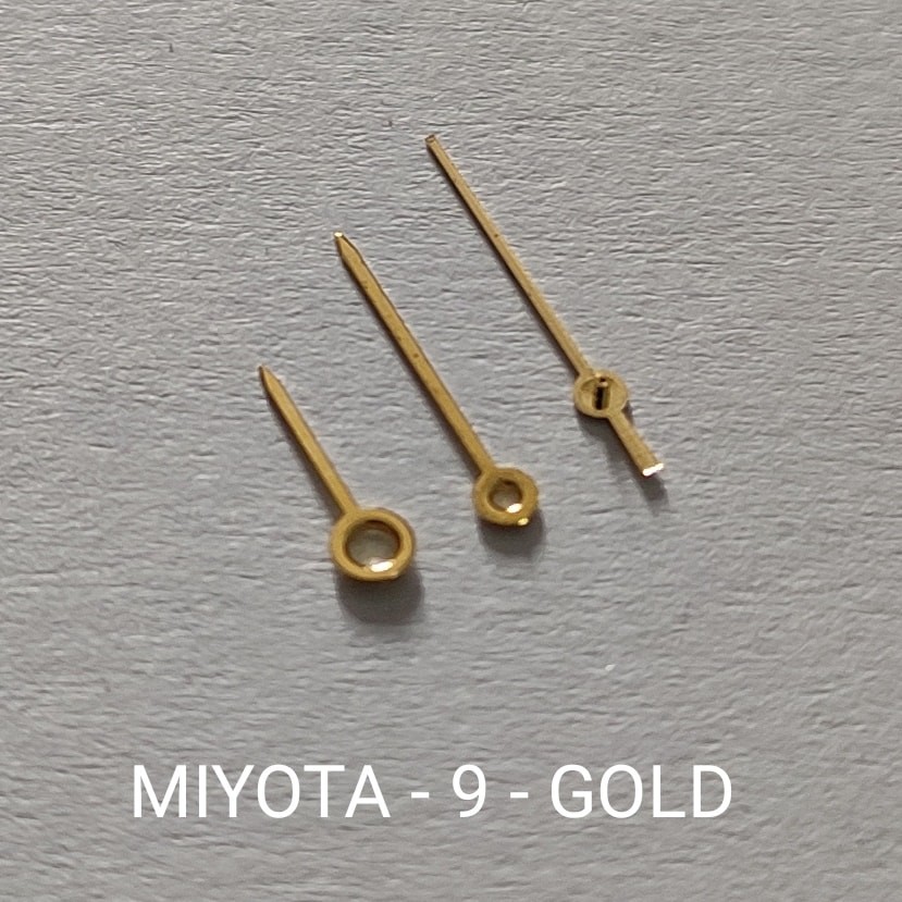 Jarum Jam Tangan Miyota 2035 No 9 Gold Fullset jarum Miyota Mesin Miyota