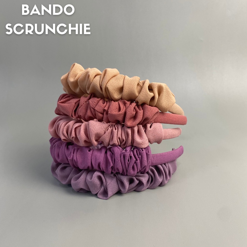 Bando Korea Bondu Nagita Bandana Ruffle Bando Scrunchie