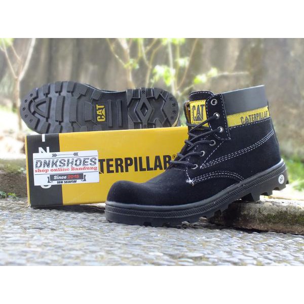 Asli original   BEST SELLER PROMOO Caterpillar boot safety suede sol premium sepatu pria pekerja