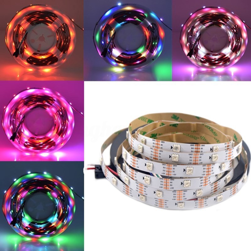   Hot  Sale   1M 5M 5M ws2813 Lampu  Strip LED  Warna RGB 