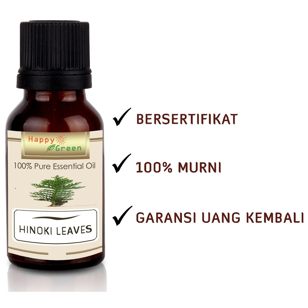 Happy Green Hinoki Leaf Essential Oil (5ml) - Minyak Daun Hinoki