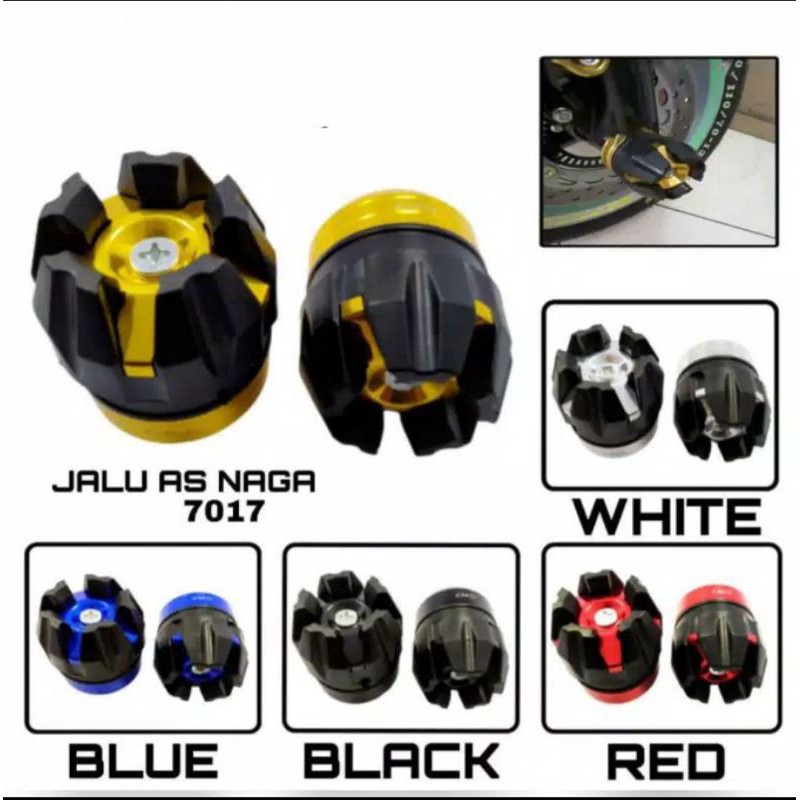 COD Jalu as naga Jalu as roda depan cnc warna as motor Mio Vario nmax  Vixion Supra Lexy dll