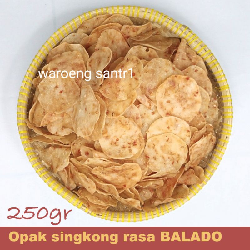 

Keripik kerupuk kripik krupuk opak singkong koin rasa balado wonosobo mentah siap goreng 250gram