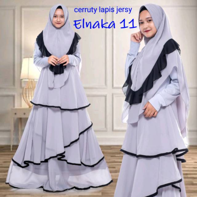 GAMIS SYARI CERUTY BABYDOLL PREMIUM BY ELNAKA