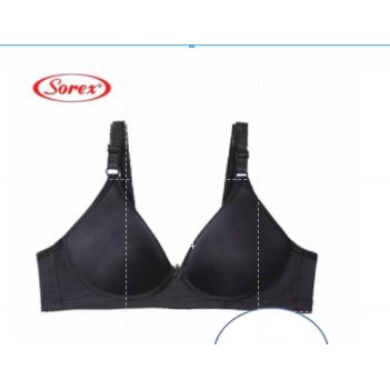Bra BH Tanpa Kawat Super Soft Sorex 17238-42 Hitam