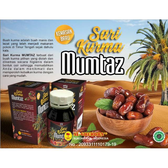 

ORIGINAL AL GHUROBA Sari Kurma Mumtaz 360Gr