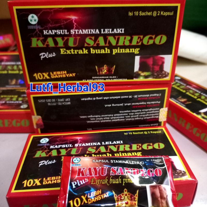 

Kapsul kayu sanrego plus - Extrak buah pinang